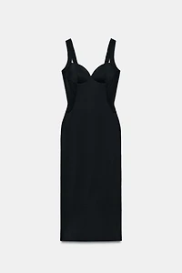 MIDI DRESS WITH POLYAMIDE