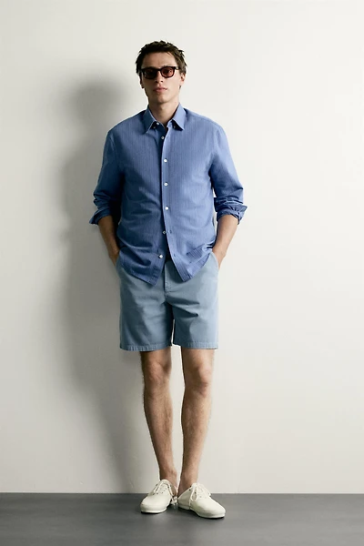 WASHED REGULAR FIT SHORTS
