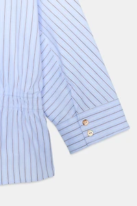BOW STRIPED SHIRT