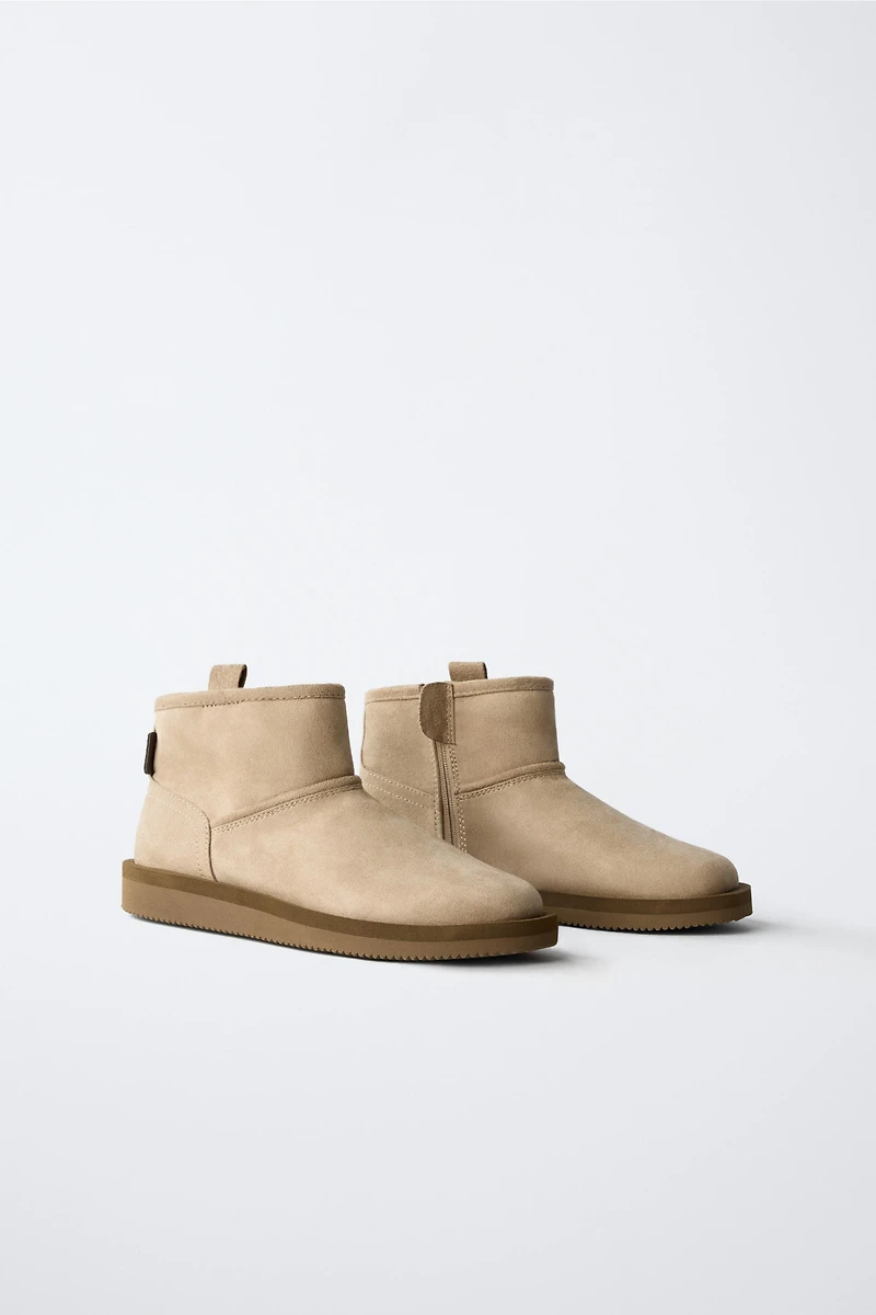 BOTTINES EFFET FOURRURE