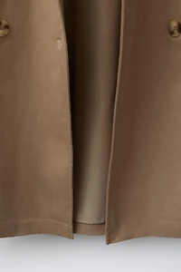 LONG BELTED TRENCH COAT
