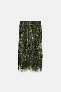 ZW COLLECTION LIMITED EDITION FRINGED SEQUIN SKIRT