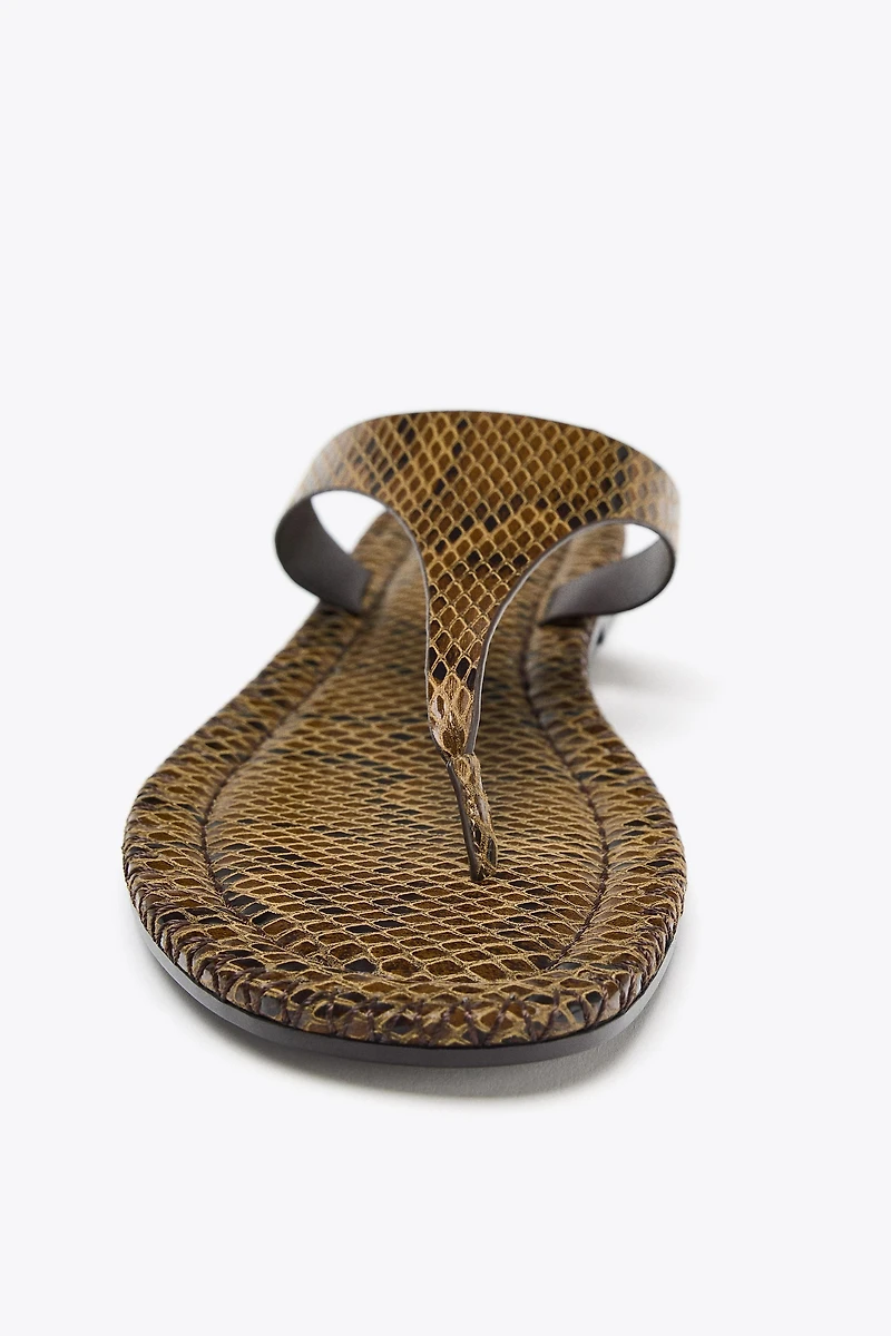 ANIMAL PRINT SANDALS