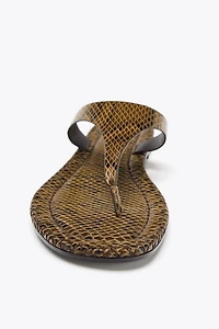 ANIMAL PRINT SANDALS