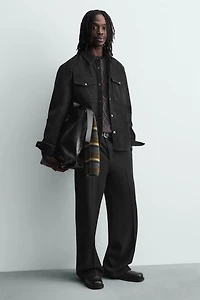 CROCODILE EMBOSSED SHOPPER BAG