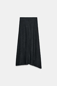 LONG SOFT RIB SKIRT