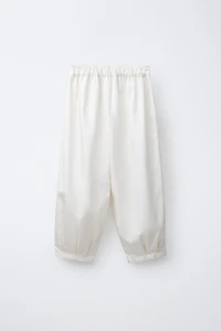 PLEATED BARREL PANTS