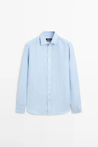 100% linen regular fit shirt