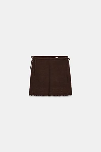 KNIT MINI SKIRT