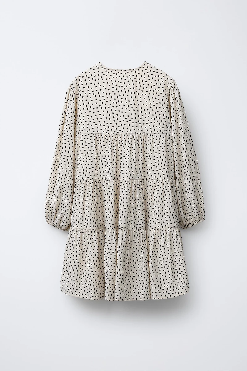 POLKA DOT PANEL DRESS