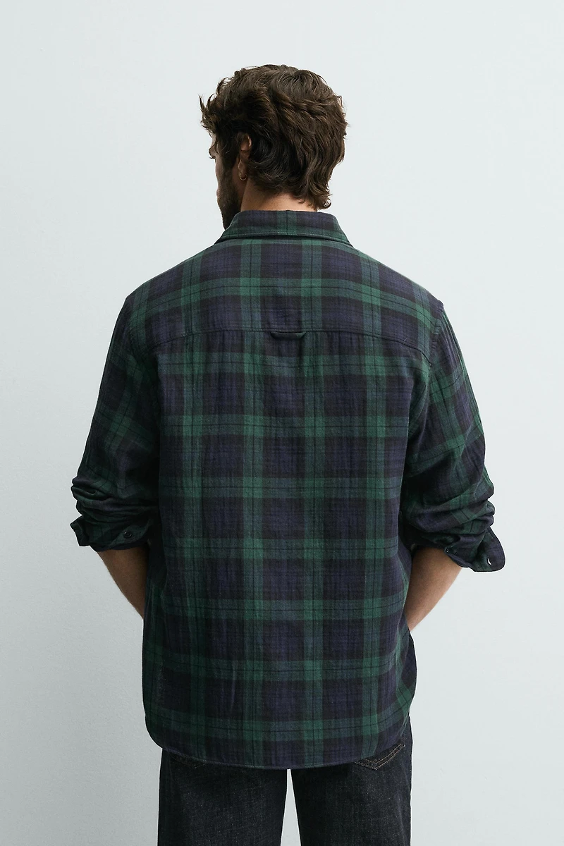 CHECKERED STRUCTURE SHIRT