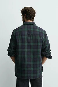 CHECKERED STRUCTURE SHIRT