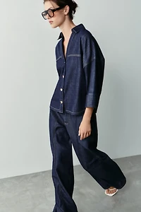 Z1975 WIDE SLEEVE DENIM SHIRT