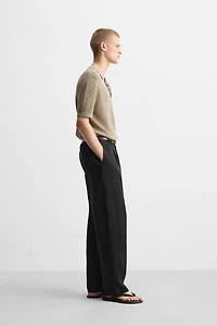 TEXTURED KNIT POLO SHIRT