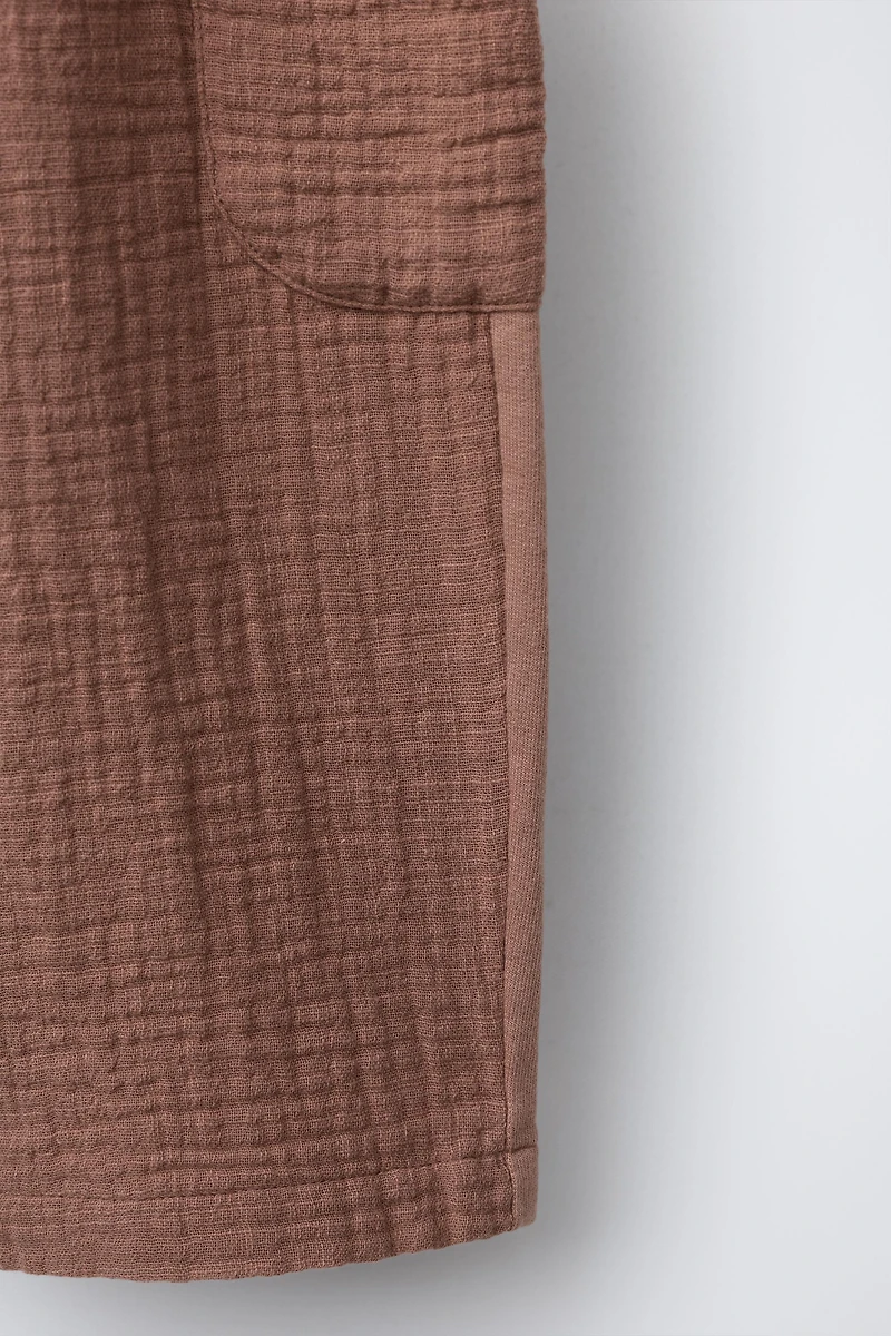 COMBINATION TEXTURE PANTS