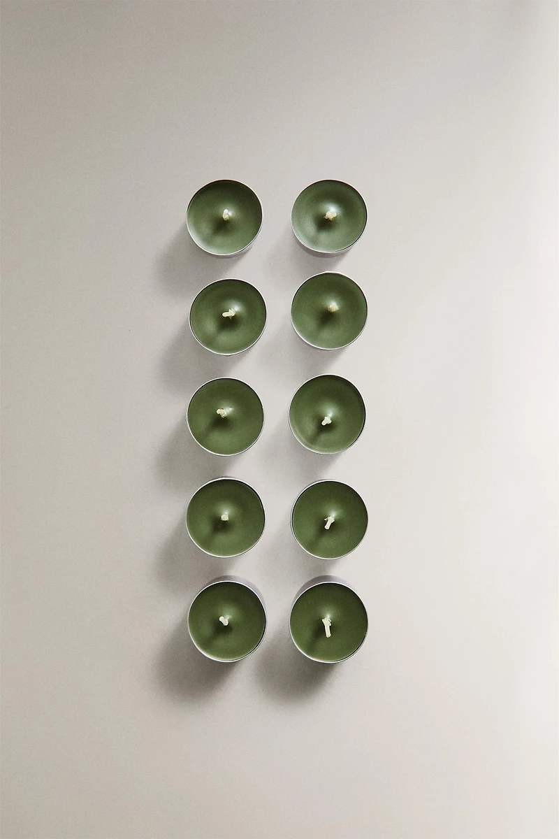 SET OF BASILICUM SCENTED TEALIGHT CANDLES (SET OF 10)
