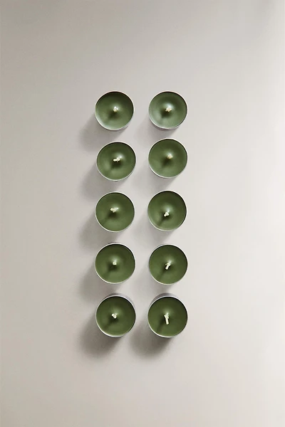 SET OF BASILICUM SCENTED TEALIGHT CANDLES (SET OF 10)