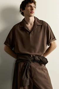 CHEMISE POLO FLUIDE COUPE DÉCONTRACTÉE