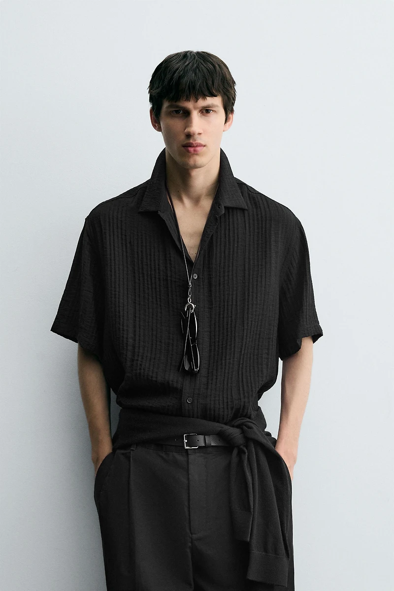 FLUID TEXTURED SHIRT