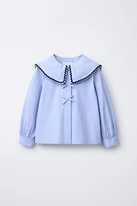 WAVY TRIM COLLAR SHIRT
