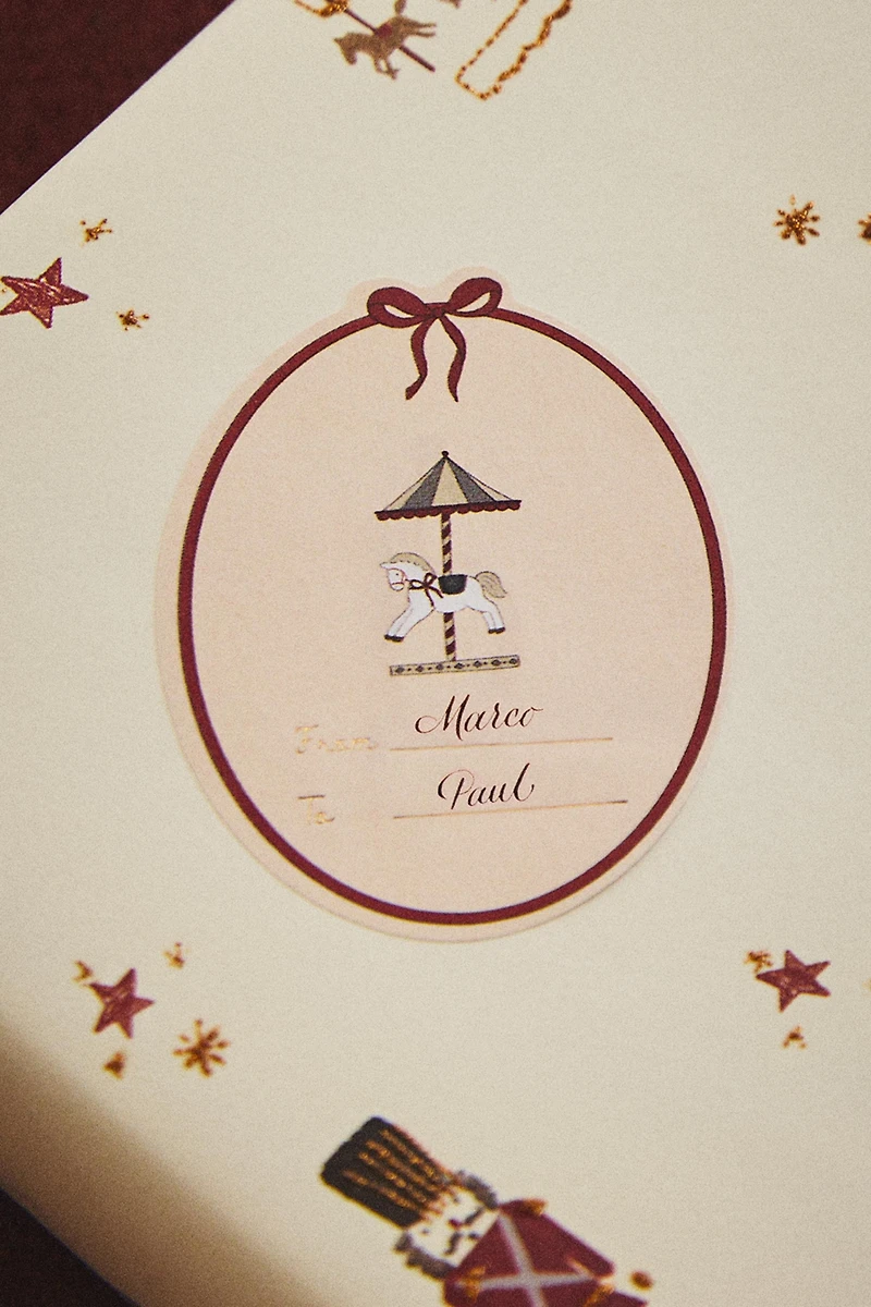 RUBAN ADHÉSIF ÉTIQUETTES CADEAUX NOËL