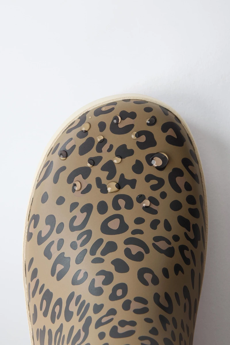 ANIMAL PRINT RAIN BOOTS