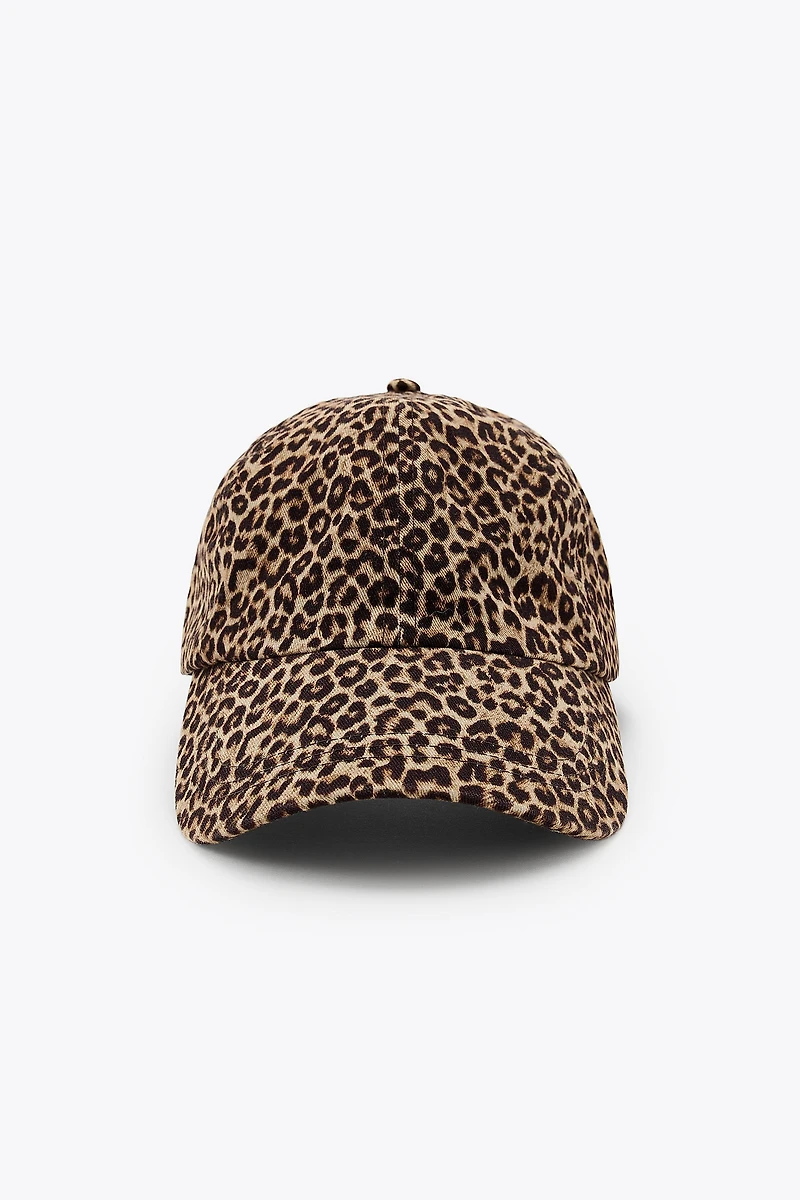 ANIMAL PRINT TWILL CAP