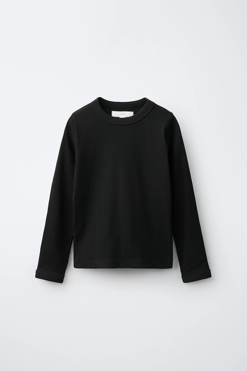 RIBBED T-SHIRT