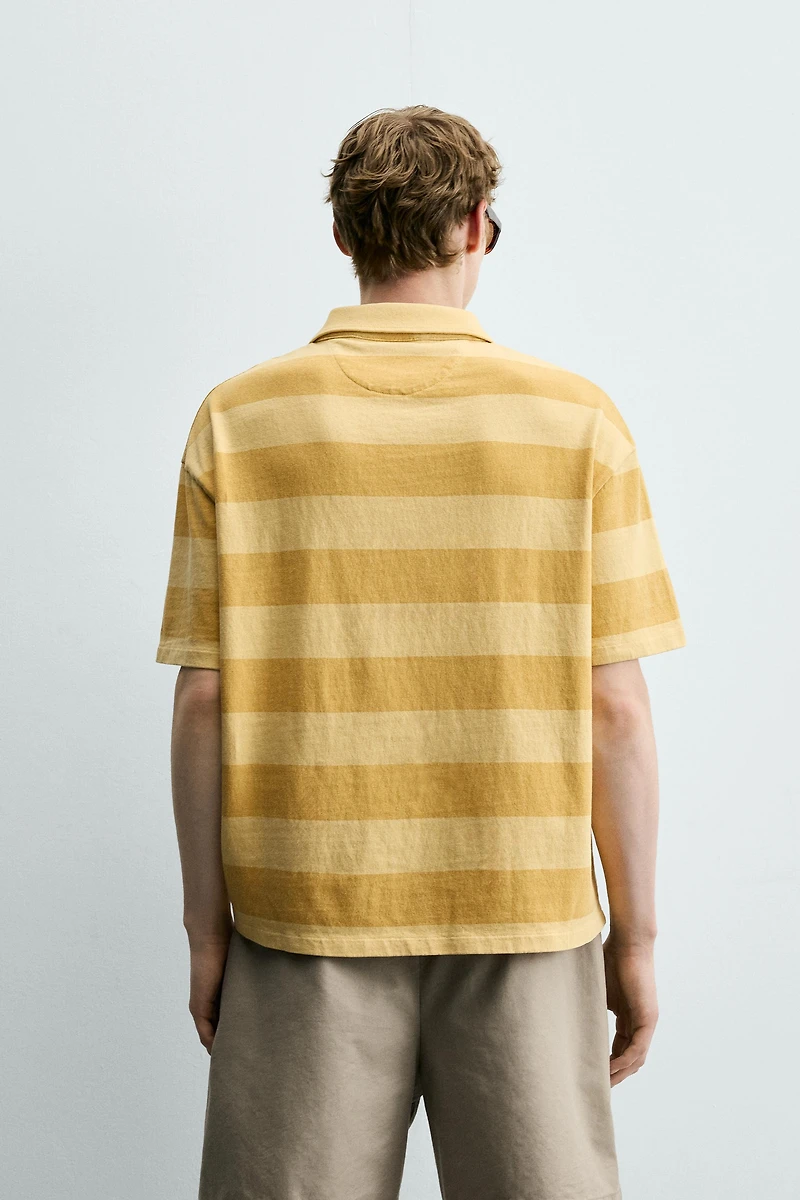RELAXED FIT STRIPED POLO