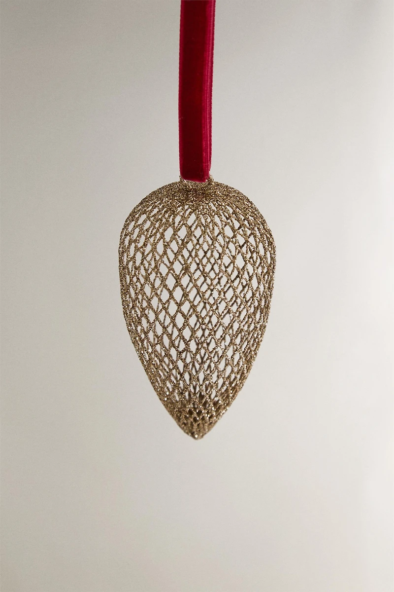 LONG MESH CHRISTMAS TREE ORNAMENT