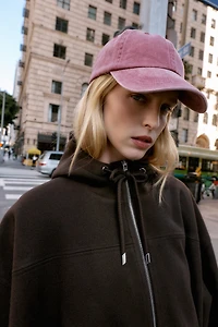 SOFT HOODIE OVERSIZED BOMBER JACKET