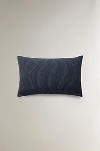 HOUSSE DE COUSSIN RAYURES FINES