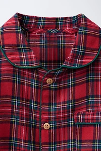 6-14 ANS/ PYJAMA À CARREAUX EN FLANELLE