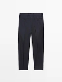 Cool wool suit pants