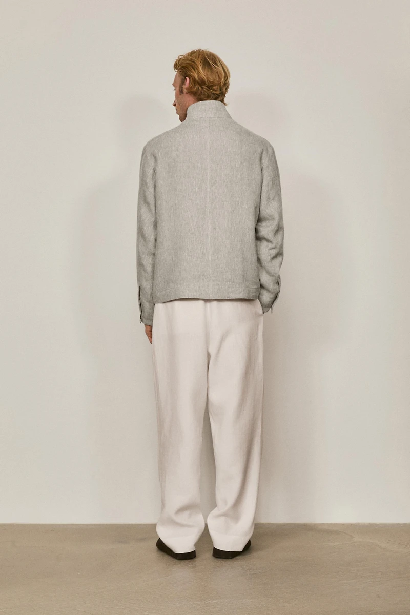 Total look linen bomber jacket - LIMITED EDITION