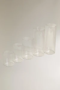 BOROSILICATE GLASS LANTERN VASE