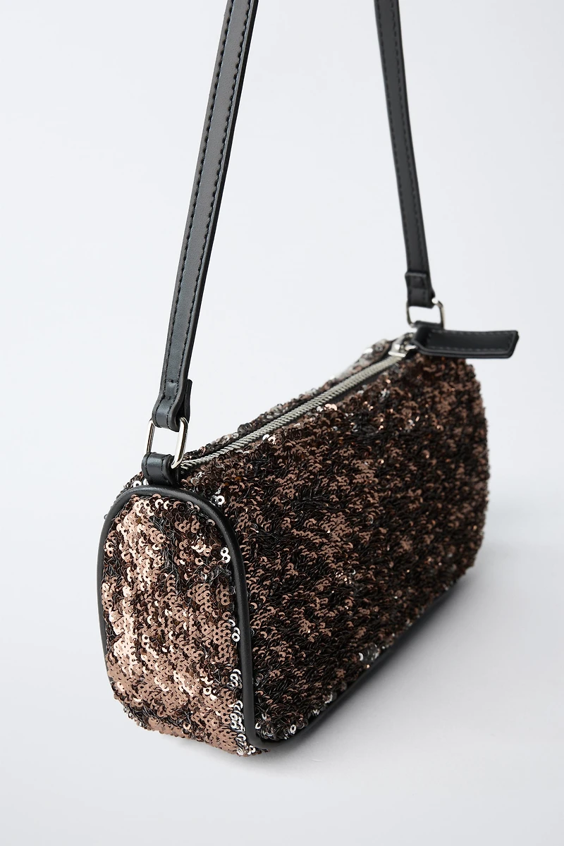 SEQUINED SHOULDER BAG