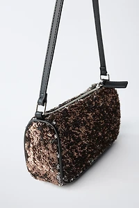 SEQUINED SHOULDER BAG