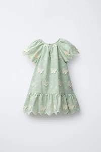 ROBE PAPILLONS BRODÉS