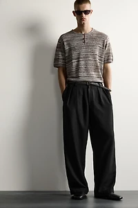 KNIT HENLEY SHIRT