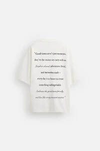 EMBROIDERED TEXT SWEATSHIRT