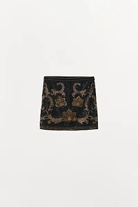 EMBROIDERED SHORT SKIRT