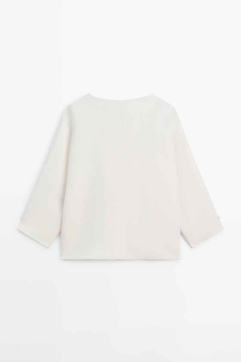 Veste en lin à boutons