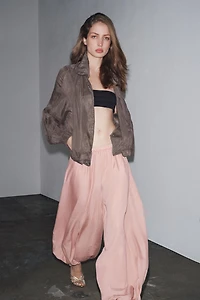 ZW COLLECTION FLOWY GATHERED PANTS
