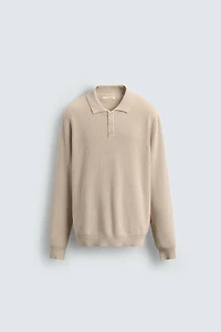 PEARLESCENT KNIT POLO SHIRT
