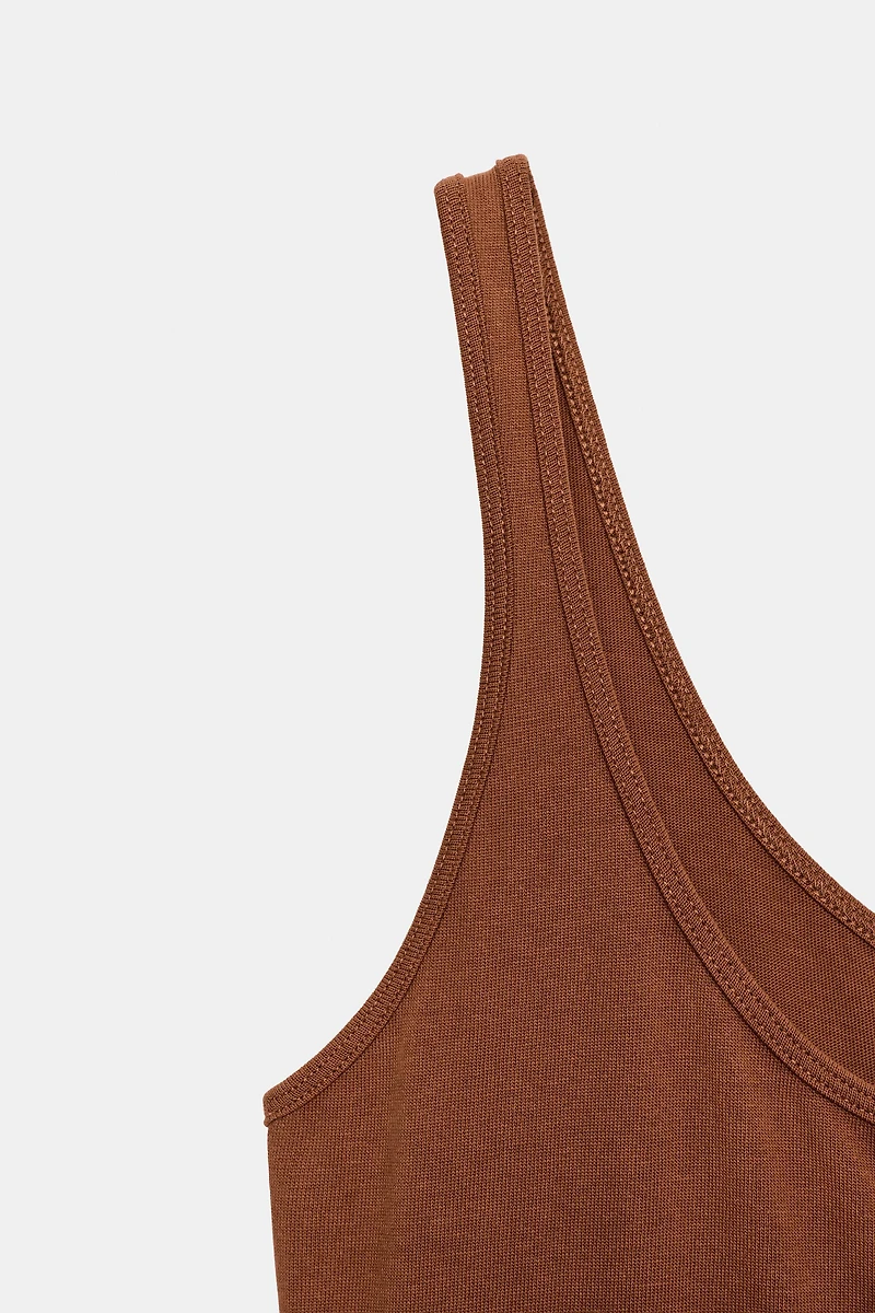 BELTED HEAVY COTTON JUMPSUIT
