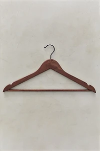 WOOD FINISH SHIRT HANGER PACK (PACK OF 2)