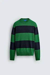 PULL EN JACQUARD À RAYURES AARON LEVINE X ZARA