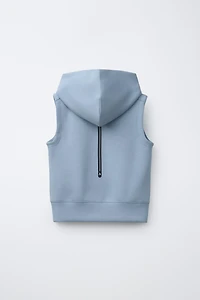 HOODED SPORTY VEST