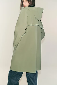 BLOUSON EFFET GOMME AVEC CAPUCHE